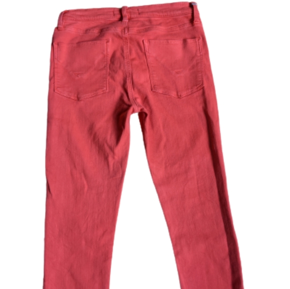 Hudson Nico Stretch Super Skinny Vermillion Jeans 27 - Picture 8 of 11